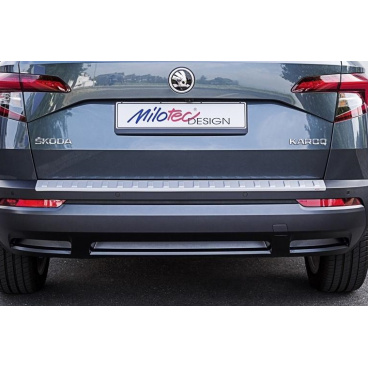 Práh pátých dveří - stříbrný matný - Škoda Karoq od r.v. 2017