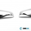 Nerez kryty zrcátek Omtec leštěné Dacia Duster 2010-12, Lodgy 2012+, Dokker 2012+