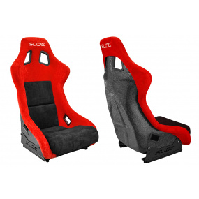 Sportovní skořepina SLIDE KS2 Premium Černá & Červená Velur Černý Třpyt