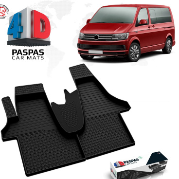 Gumový set 4D přesných autokoberců VW T6 2015-25 Gumový set 4D přesných autokoberců VW T6 2015-25