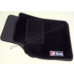 AUDI A6 2006-11 LUXUSNÍ TEXTILNÍ KOBERCE S LOGEM S LINE