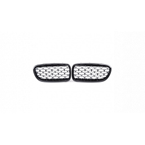 Gril BMW 5 F10 F11 Lesklá Černá