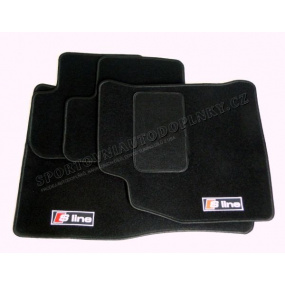 AUDI A4  LUXUSNÍ TEXTILNÍ KOBERCE S LOGEM S LINE