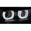 BMW E90/E91 03.2005-08.2008 přední čirá světla 3D U-Type black HID