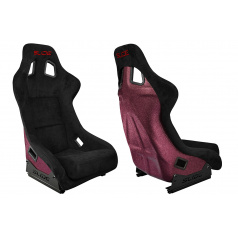 Sportovní křeslo SLIDE KS2 Premium Černý Velur Červený Třpyt