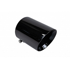 Koncovka tlumiče 114mm vstup 76mm Lesklá černá