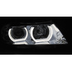 BMW E90/E91 03.2005-08.2008 přední čirá světla 3D U-Type chrome