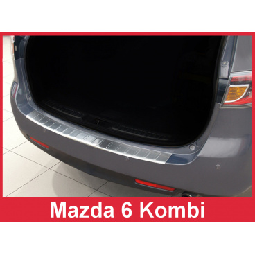 Nerez kryt-ochrana prahu zadního nárazníku Mazda 6 Kombi 2007-12 Nerez kryt-ochrana prahu zadního nárazníku Mazda 6 Kombi 2007-12