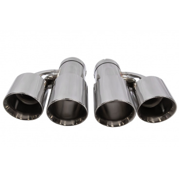 Koncovka tlumiče 89mmx2 vstup 70mm Leštěná Sada Koncovka tlumiče 89mmx2 vstup 70mm Leštěná Sada