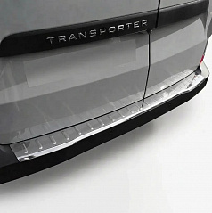 Nerez leštěný kryt horní hrany zadního nárazníku VW T7 Transporter, F. Tourneo Custom