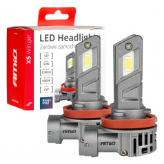 Automobilové LED žárovky série X5 Winger H8 H9 H11 6000K Canbus AMIO-03947