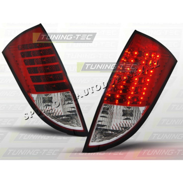 FORD FOCUS MK1 1998-04 ZADNÍ LED LAMPY RED WHITE