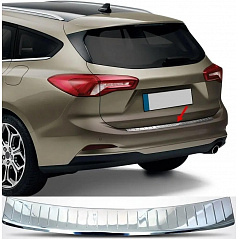 Nerez leštěný kryt horní hrany zadního nárazníku Ford Focus IV kombi 2018-2025