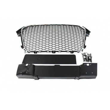 Gril Audi A4 B8 RS-Style Chrom-Černý PDC