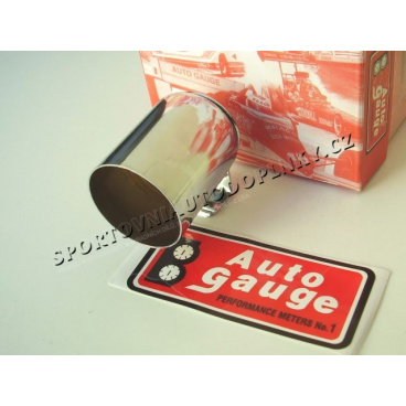 Chrom kovový paubní držák pro jeden měřící přístroj 52 mm