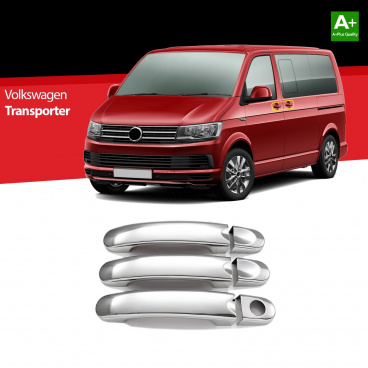 Nerez kryty klik VW T6.1 2019+ 6 ks (1 posuvné dvěře) Nerez kryty klik VW T6.1 2019+ 6 ks (1 posuvné dvěře)