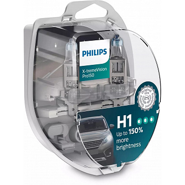 Halogenové žárovky Philips X-tremeVision H1 12V 55W +150% 2 ks Halogenové žárovky Philips X-tremeVision H1 12V 55W +150% 2 ks