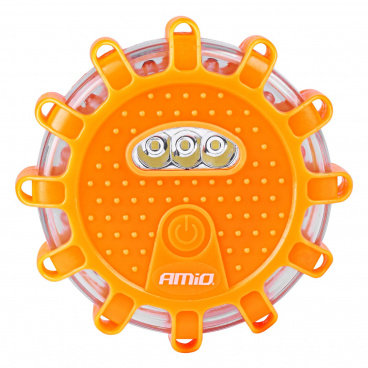 Nouzová výstražná lampa s funkcí svítilny 3xAAA IP65 12SMD + 3SMD 