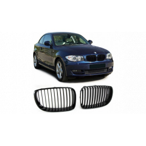 Mřížka BMW 1 E81 E82 E87 E88 Facelift jednotlivé lamely Matná černá