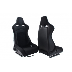 Sportovní polohovatelná sedačka A1 RACING FLURIO černá