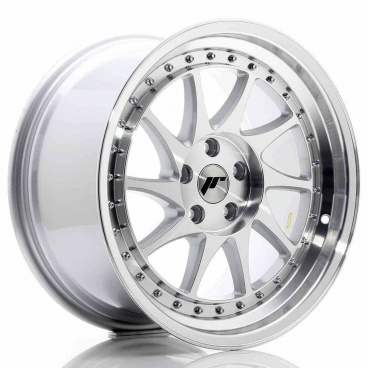 JR Wheels JR26 18x9,5 ET35 5x120 Stříbrná Leštěná Čelní Strana