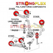 Toyota Land Cruiser StrongFlex Sport sestava silentbloků jen pro přední nápravu 12 ks