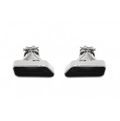 Koncovka tlumiče 185x85mm vstup 67mm BMW F10 Leštěná Sada