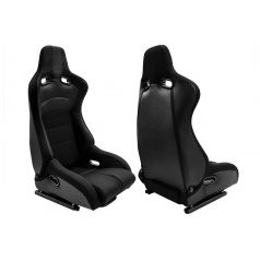 Sportovní polohovatelná sedačka A1 RACING FLURIO černá
