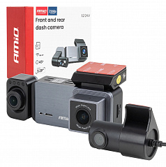 Palubní kamera do auta 4K + 1K + 2K WLAN WIFI UHD 512 GB AMIO-04802