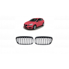 Gril BMW 2 F45 dvojité žebrování Gloss Black