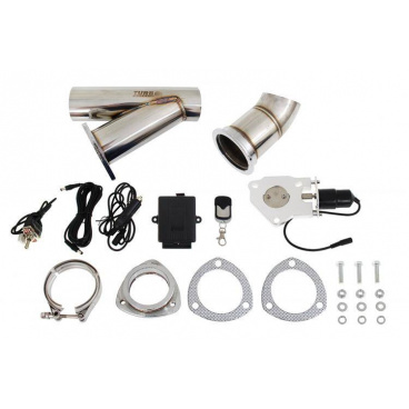 Elektrická výfuková klapka, kompletní set s potrubím 64 mm Elektrická výfuková klapka, kompletní set s potrubím 64 mm