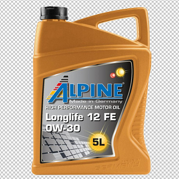 Syntetický motorový olej Alpine 0W-30 Longlife 12FE 1 nebo 5 L Syntetický motorový olej Alpine 0W-30 Longlife 12FE 1 nebo 5 L