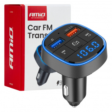 FM vysílač do auta 2×USB-A 12V 24V FM vysílač do auta 2×USB-A 12V 24V
