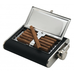 Lahev placatka 175ml s pouzdrem na doutníky Lahev placatka 175ml s pouzdrem na doutníky