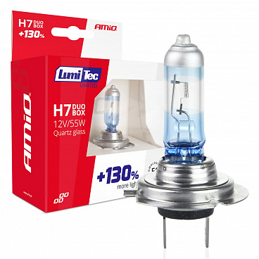 Halogenové žárovky H7 12V 55W LumiTec +130% - 2 ks Halogenové žárovky H7 12V 55W LumiTec +130% - 2 ks
