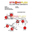 Honda CRX 1992-97 StrongFlex sestava silentbloků jen pro přední nápravu 14 ks