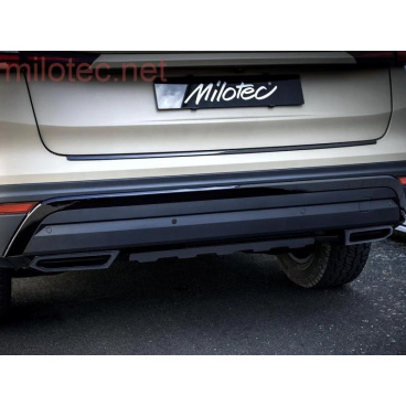 Dummy koncovky výfuku Alu černé lesklé Kodiaq II 2024+