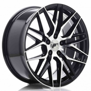JR Wheels JR28 18x8,5 ET40 5x112 Lesklá černá s opracovaným čelem