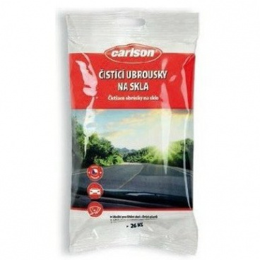 Vlhčené ubrousky na skla 26 ks Carlson Vlhčené ubrousky na skla 26 ks Carlson