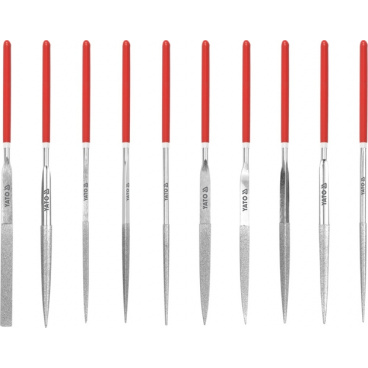 Sada pilníků jehlových diamantových 3 x 140 mm 10 ks 50 mm Sada pilníků jehlových diamantových 3 x 140 mm 10 ks 50 mm