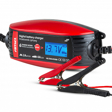 Digitální nabíječka na akumulátor 6V 12V - 2A 4A - DVL DBC