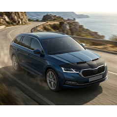Převlek přední části kapoty černý Škoda Octavia IV
