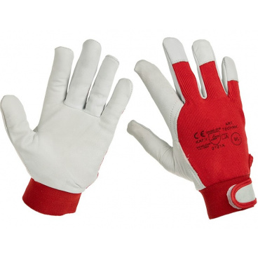 Pracovní rukavice z pravé kůže / látka vel. 10 Pracovní rukavice z pravé kůže / látka vel. 10