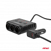 Rozbočovač zásuvky zapalovače s nabíječkou 4xUSB-A QC3.0 PD 3.0 180 W