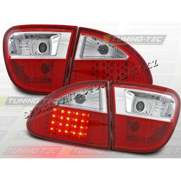 SEAT LEON 1999-04 ZADNÍ LED LAMPY RED WHITE SEAT LEON 1999-04 ZADNÍ LED LAMPY RED WHITE