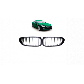 Gril BMW 6 F13 F12 F06 dvojité žebrování Matná černá