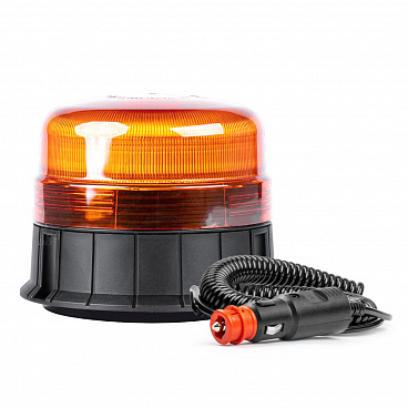 Maják výstražný 12V oranžový led (120 záblesků za minutu)