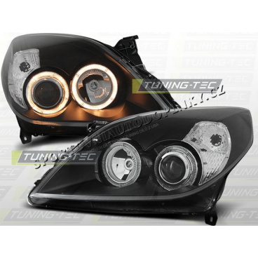 OPEL VECTRA C 2005-08 PŘEDNÍ ČÍRÁ SVĚTLA ANGEL EYES BLACK OPEL VECTRA C 2005-08 PŘEDNÍ ČÍRÁ SVĚTLA ANGEL EYES BLACK