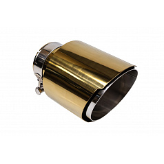 Koncovka tlumiče 114mm vstup 70mm Gold Silver