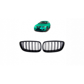 Mřížka BMW 3 E92 E93 dvojité žebro Matt Black